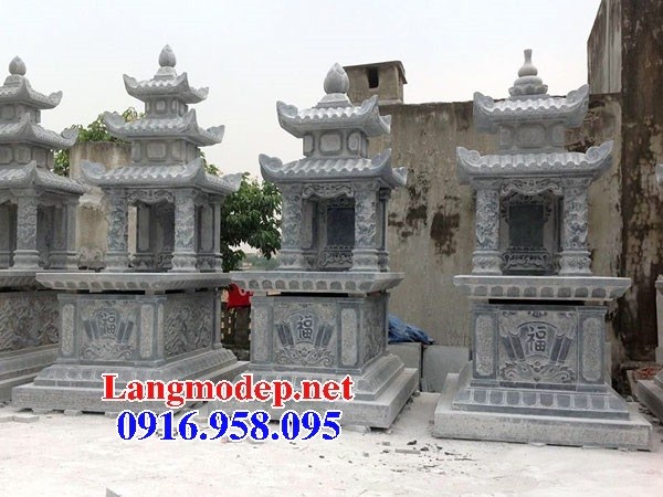 95 Mẫu mộ hai mái cất để tro cốt hỏa táng bằng đá đẹp bán tại Cần Thơ