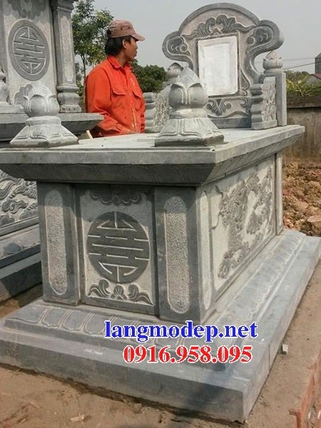 95 Mẫu mộ không mái bằng đá xanh Thanh Hóa đẹp bán tại Cần Thơ