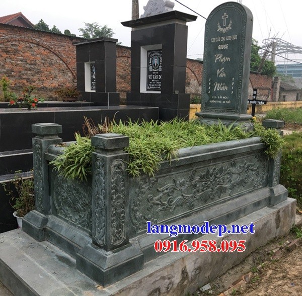 95 Mẫu mộ không mái bằng đá xanh rêu cao cấp đẹp bán tại Cần Thơ