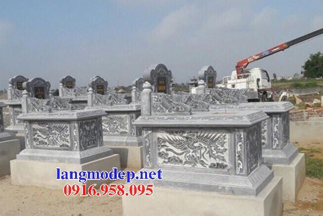 95 Mẫu mộ không mái bằng đá điêu khắc long phụng đẹp bán tại Cần Thơ