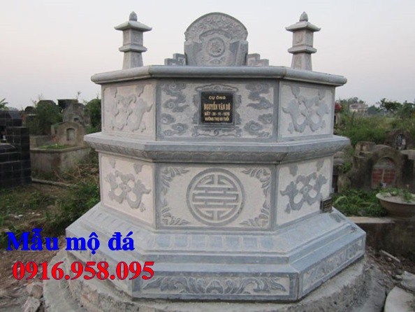 95 Mẫu mộ lục lăng bát giác bằng đá thiết kế đẹp bán tại Cần Thơ