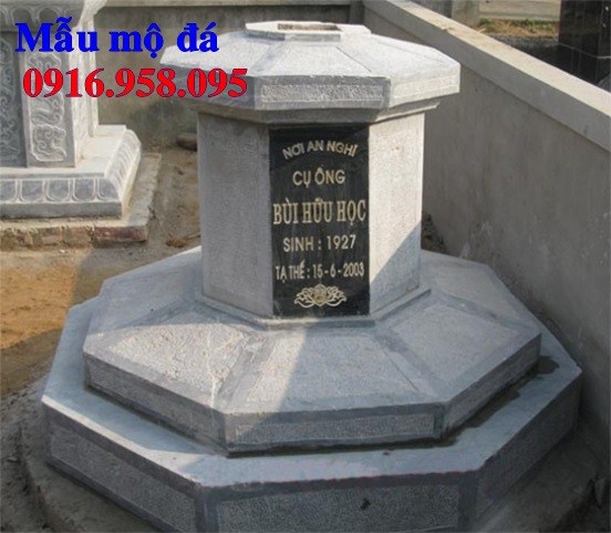 95 Mẫu mộ lục lăng bát giác bằng đá tự nhiên nguyên khối đẹp bán tại Cần Thơ