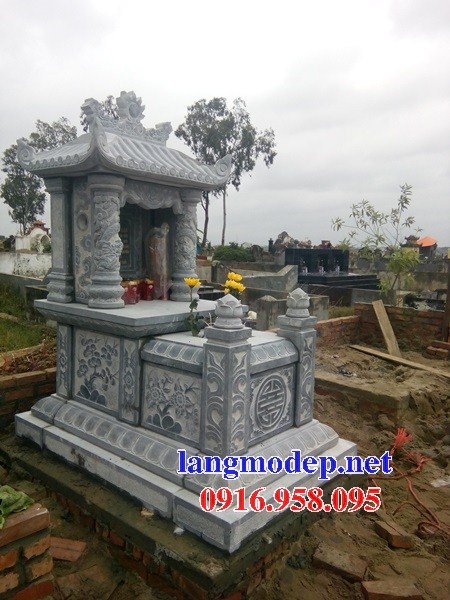 95 Mẫu mộ một mái bằng đá chạm khắc hoa văn đẹp bán tại Cần Thơ