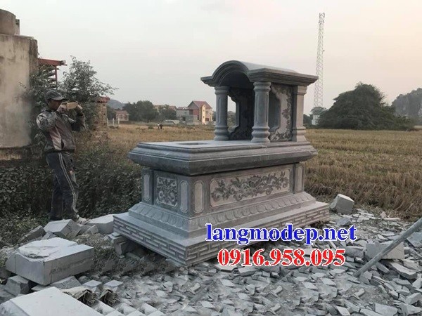 95 Mẫu mộ một mái bằng đá tự nhiên nguyên khối đẹp bán tại Cần Thơ