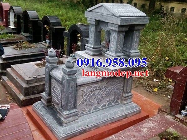 95 Mẫu mộ một mái bằng đá xanh Thanh Hóa đẹp bán tại Cần Thơ