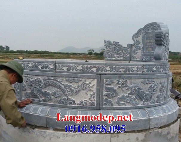 95 Mẫu mộ tròn bằng đá điêu khắc long phụng đẹp bán tại Cần Thơ