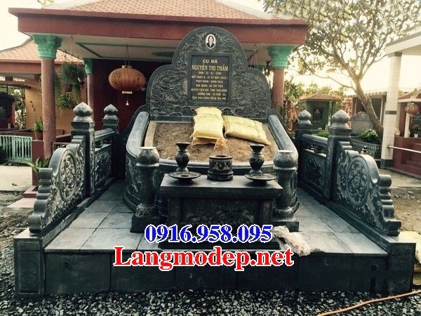95 Mẫu mộ đá xanh rêu cao cấp đẹp bán tại Cần Thơ