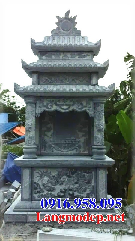 95 Mẫu mộ đá xanh rêu nguyên khối đẹp bán tại Cần Thơ