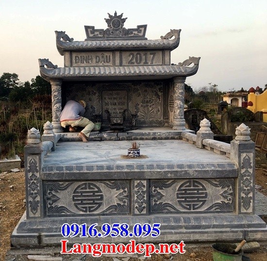 95 Mẫu mộ đôi gia đình hai mái bằng đá đẹp bán tại Cần Thơ