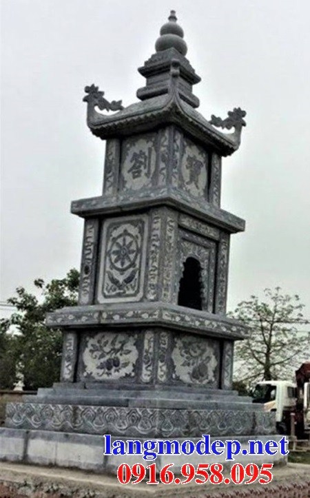 Hình ảnh mộ tháp phật giáo bằng đá đẹp bán lắp đặt toàn quốc