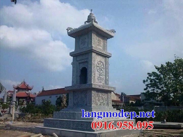 Hình ảnh mộ tháp phật giáo cất để tro cốt bằng đá đẹp