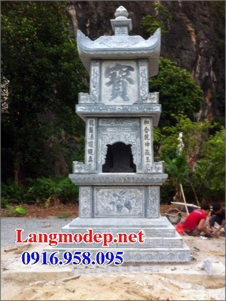 Hình ảnh mộ tháp phật giáo sư trụ trì bằng đá thanh hóa đẹp