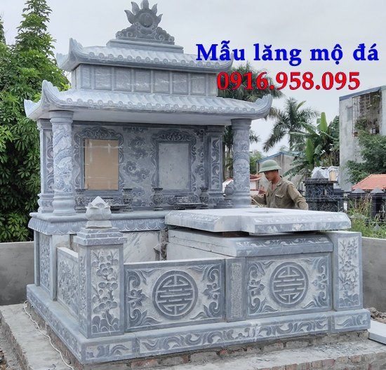 Hình ảnh mộ đá đôi hai ngôi liền nhau