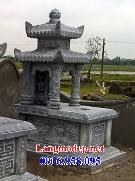 Mẫu Mộ hai mái bằng đá đẹp bán tại Đồng Tháp