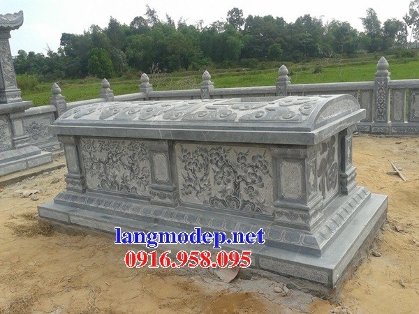 Mẫu Mộ không mái bằng đá chạm khắc hoa văn tinh xảo đẹp bán tại Đồng Tháp