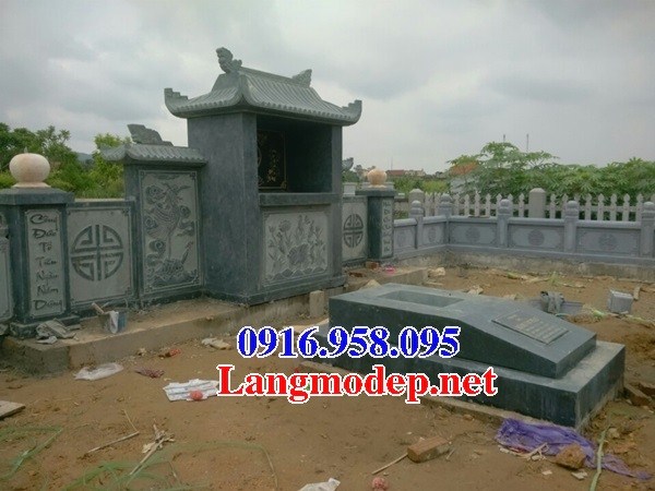 Mẫu Mộ đá xanh rêu thiết kế đẹp bán tại Đồng Tháp
