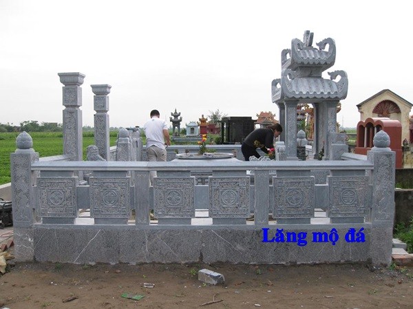 Mẫu khu lăng Mộ nghĩa trang gia đình dòng họ bằng đá thiết kế đẹp bán tại Đồng Tháp
