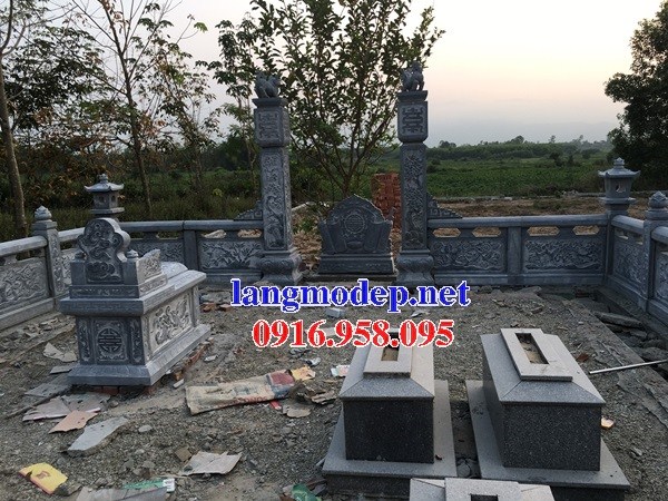 Mẫu khu lăng Mộ nghĩa trang gia đình dòng họ bằng đá tự nhiên nguyên khối đẹp bán tại Đồng Tháp
