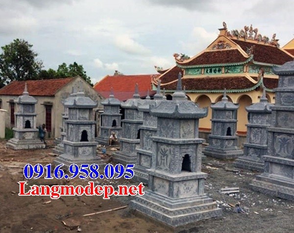 Thiết kế mộ tháp sư trụ trì cất để tro hài cốt đá thanh hóa đẹp