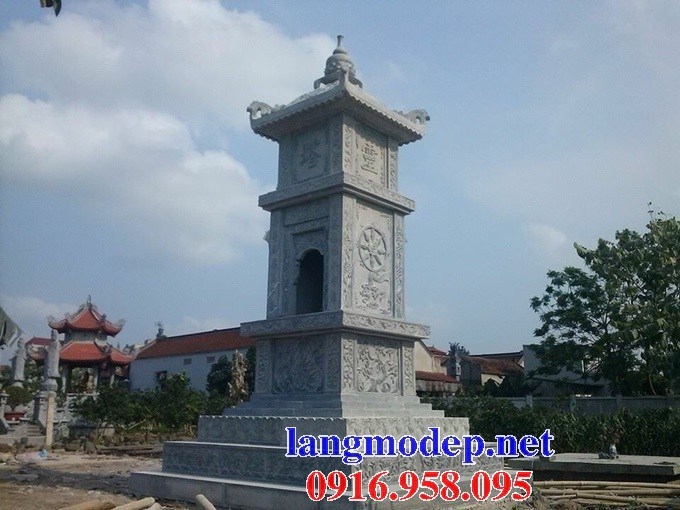 Thiết kế mộ tháp đá cất để tro hài cốt đẹp bán lắp đặt toàn quốc