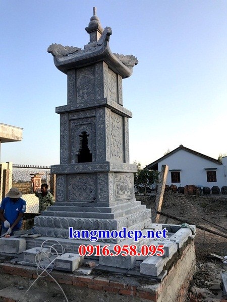 Thiết kế mộ tháp đá cất để tro hài cốt đẹp nhất hiện nay