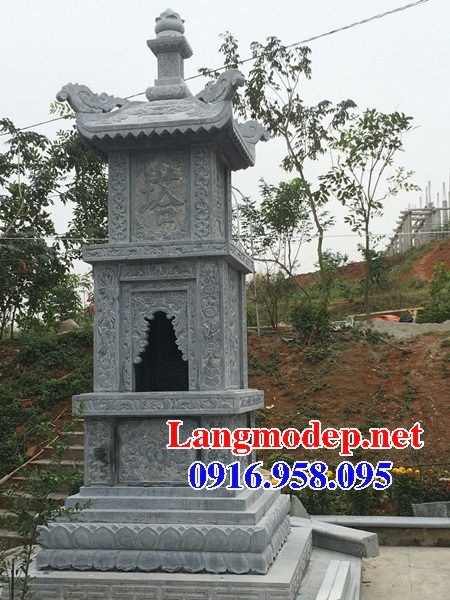 Thiết kế mộ tháp đá ninh bình cất để tro hài cốt đẹp