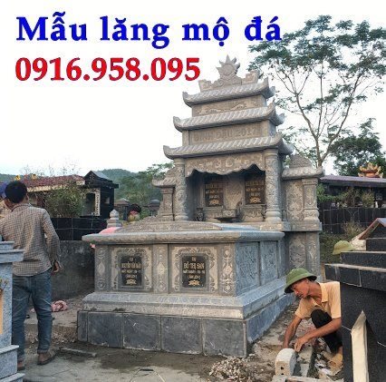 Thiết kế mộ đôi bằng đá xanh thanh hóa đẹp nhất