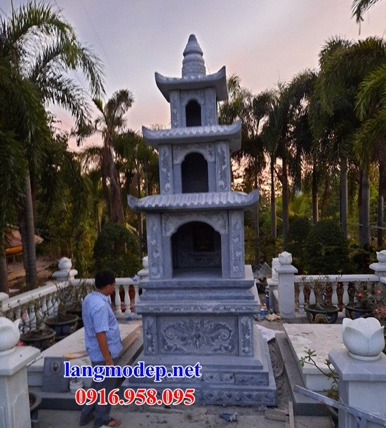 Xây mộ tháp phật giáo sư trụ trì cất để tro hài cốt bằng đá đẹp