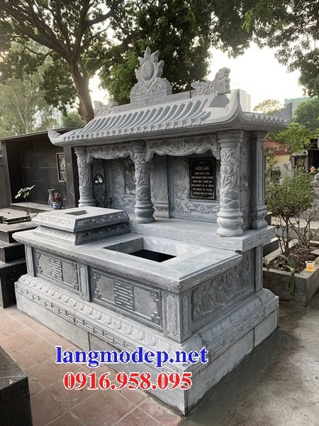 Xây mộ đôi ông bà bằng đá đẹp nhất hiện nay