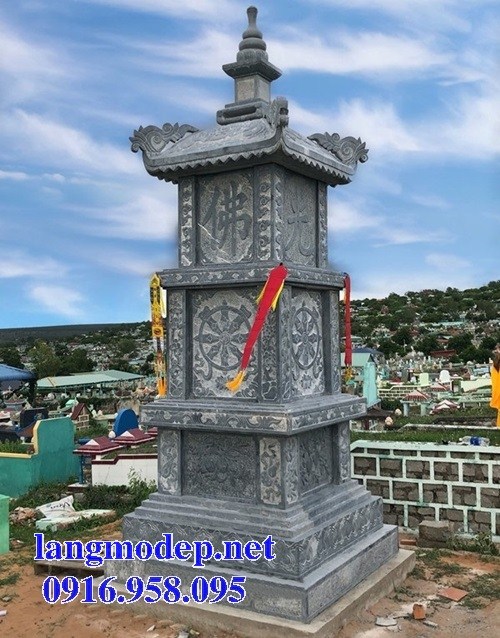Địa chỉ bán mộ tháp sư trụ trì cất để tro hài cốt bằng đá xanh đẹp