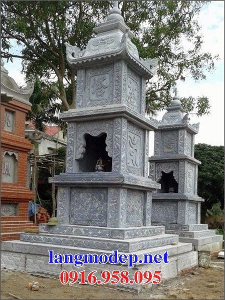 Địa chỉ bán mộ tháp đá xanh sư trụ trì đẹp
