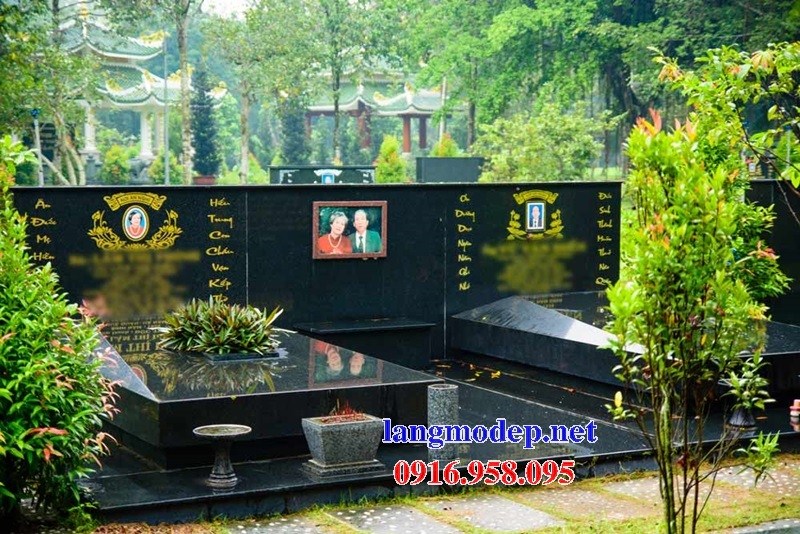 93 Mẫu mộ đôi gia đình bằng đá kim sa Ấn Độ cao cấp đẹp bán tại Ninh Bình