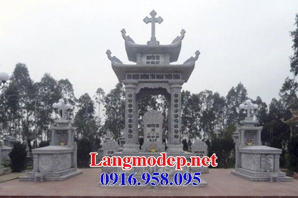 94 Mẫu khu lăng mộ đạo thiên chúa công giáo bằng đá đẹp bán tại Cao Bằng