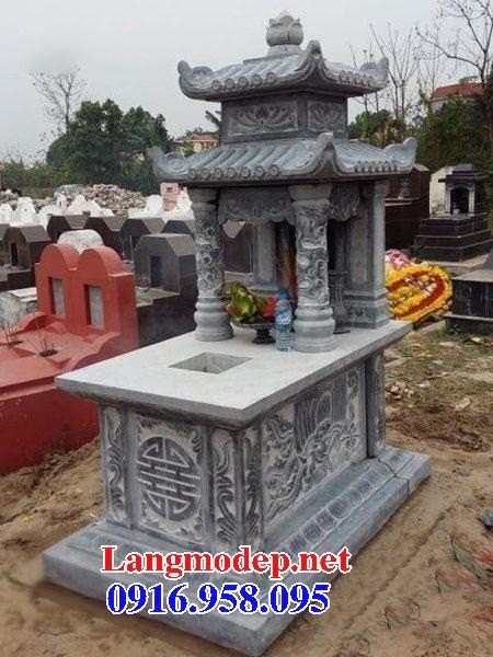 94 Mẫu mộ hai mái bằng đá tự nhiên nguyên khối đẹp bán tại Cao Bằng