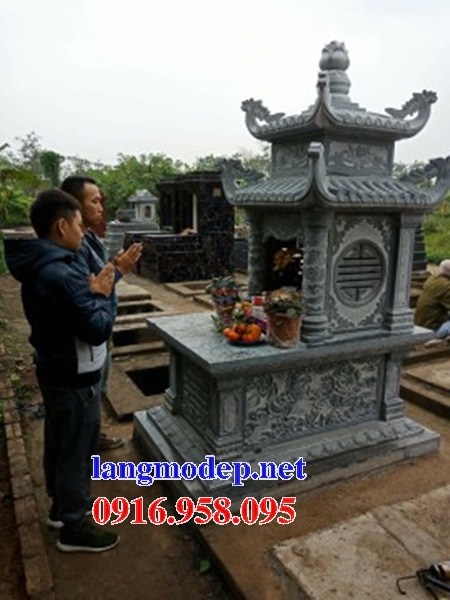 94 Mẫu mộ hai mái bằng đá đẹp bán tại Cao Bằng