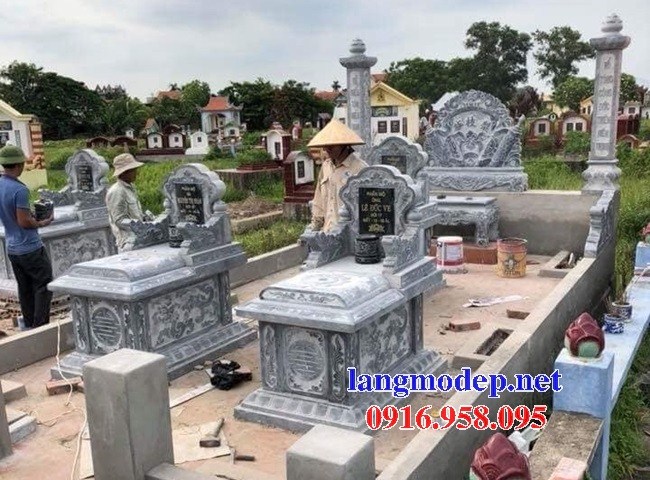 94 Mẫu mộ không mái bằng đá đẹp bán tại Cao Bằng
