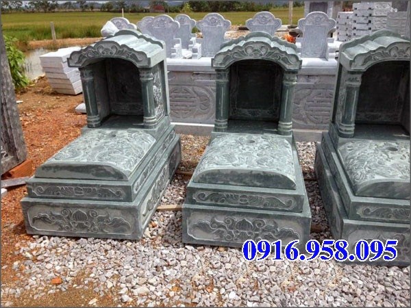 94 Mẫu mộ một mái cất để tro cốt hỏa táng bằng đá đẹp bán tại Cao Bằng