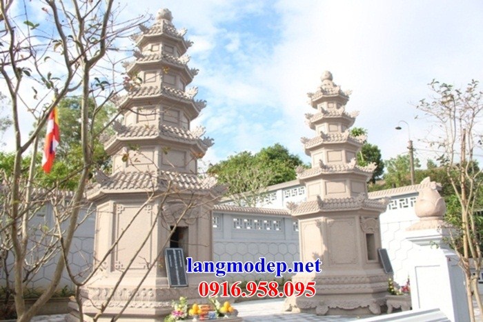 94 Mẫu mộ tháp phật giáo sư trụ trì bằng đá đẹp bán tại Cao Bằng
