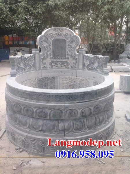 94 Mẫu mộ tròn cất để tro cốt hỏa táng bằng đá đẹp bán tại Cao Bằng