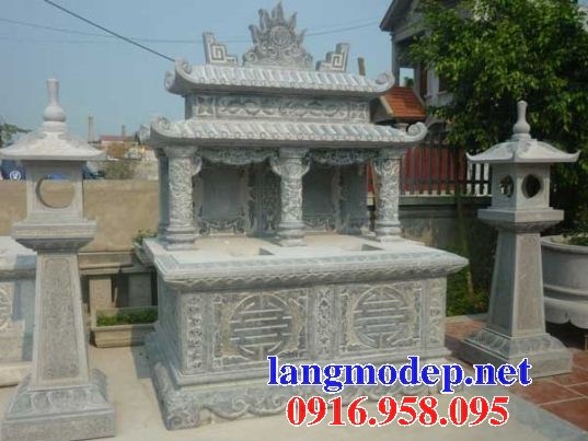 94 Mẫu mộ đôi gia đình cất để tro cốt hỏa táng bằng đá đẹp bán tại Cao Bằng