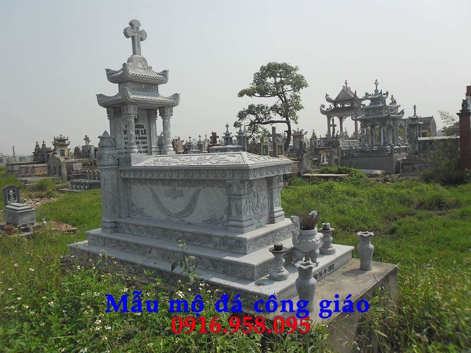 94 Mẫu mộ đạo thiên chúa công giáo bằng đá thiết kế đẹp bán tại Cao Bằng
