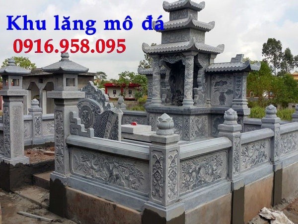 62 Mẫu lan can tường rào nhà thờ họ đình đền chùa miếu khu lăng mộ bằng đá tại Hải Dương