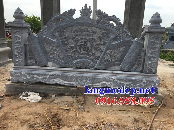 66 Mẫu cuốn thư bức bình phong nhà thờ họ đình đền chùa miếu khu lăng mộ bằng đá chạm khắc tinh xảo tại Hải Phòng