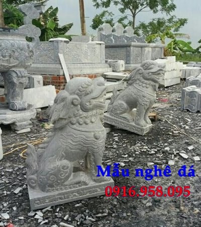 66 Mẫu nghê phong thủy nhà thờ họ đình đền chùa miếu khu lăng mộ bằng đá thiết kế đẹp tại Hưng Yên