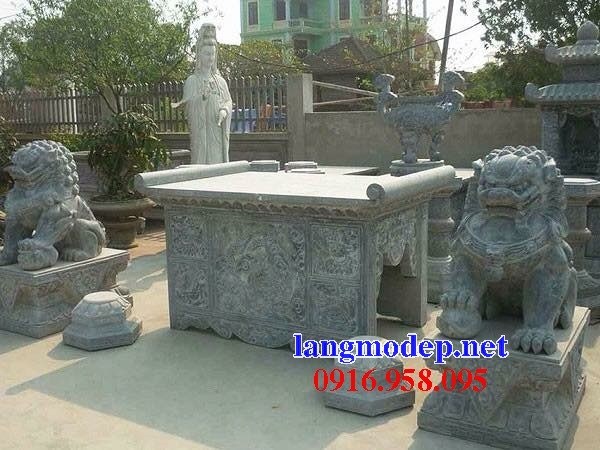 66 Mẫu Địa chỉ bán báo giá bàn lễ nhà thờ họ đình đền chùa miếu khu lăng mộ bằng đá tại Hải Phòng