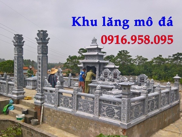 73 Mẫu lan can tường rào nhà thờ họ đình đền chùa miếu khu lăng mộ bằng đá Thanh Hóa tại Vĩnh Phúc