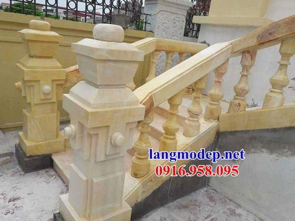 75 Mẫu lan can tường rào nhà thờ họ đình đền chùa miếu khu lăng mộ bằng đá vàng tại Hà Nam