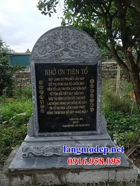 79 Mẫu bia ghi danh nhà thờ họ đình đền chùa miếu bằng đá Thanh Hóa tại Bắc Ninh