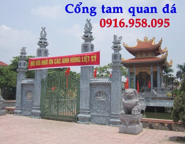 88 Mẫu cổng nhà thờ họ bằng đá tại Thái Bình