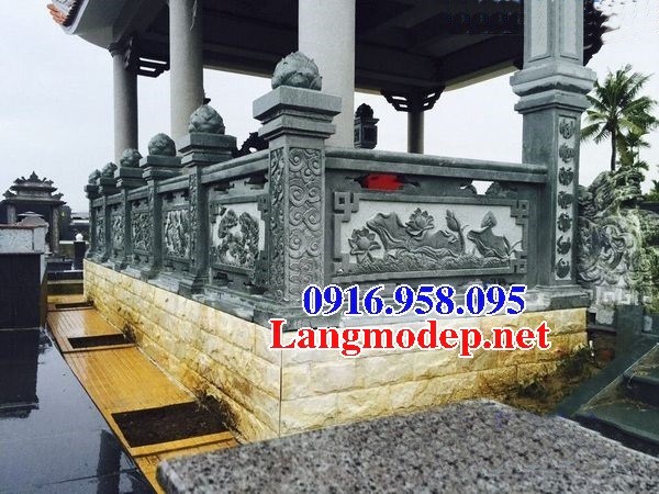 Thiết kế mộ bằng đá xanh rêu đẹp bán tại kiên giang